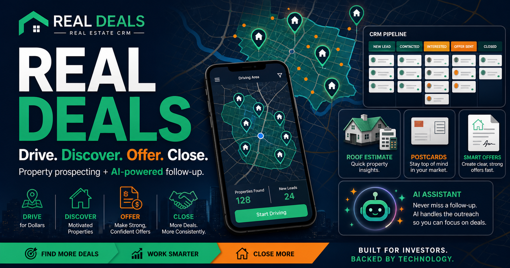 Real Deals property prospecting and AI CRM workflow